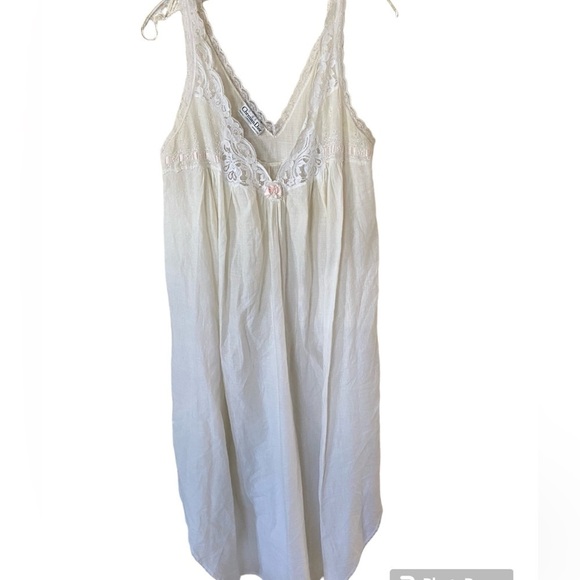 Christian Dior Lingerie Vintage Nightgown size S ,100% cotton, Made in USA - Picture 1 of 7